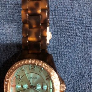 Tortoise Fossil Watch